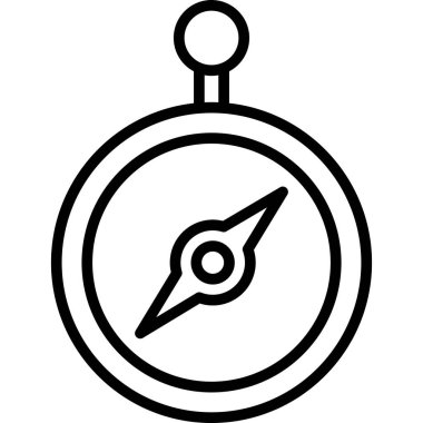 Pusula. Web simgesi basit tasarım