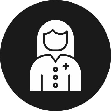 vektör kadın simgesi illüstrasyonu