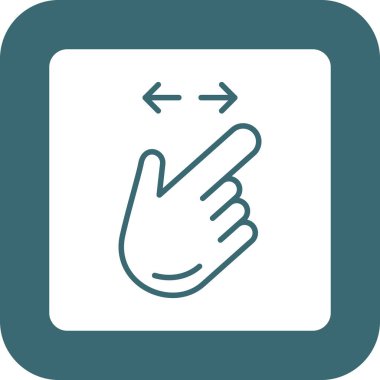 Değmek jest simge vektör çizim