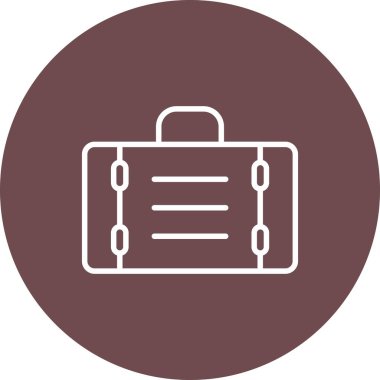 Çanta. Web simgesi basit illüstrasyon