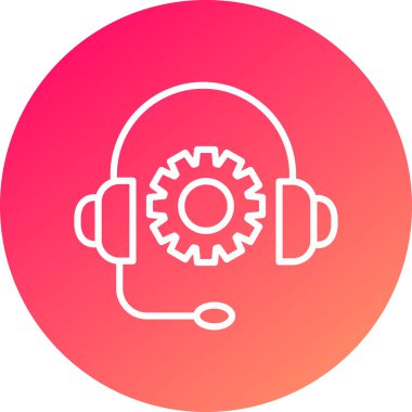 vektör kulaklık simgesi illüstrasyonu