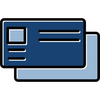 kart simge vektör çizim