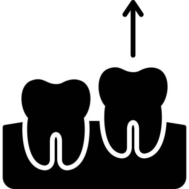 Diş bakımı ikonu. Beyaz arkaplanda izole edilmiş web tasarımı için basit diş bakımı vektör simgesi çizimi