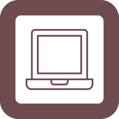 dizüstü bilgisayar simgesi, vektör illüstrasyonu