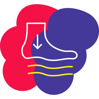 Çizgi çizme simgesi beyaz arkaplanda izole edildi. Renkli taslak konsepti. vektör