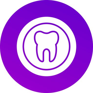 Diş simgesi, vektör illüstrasyonu