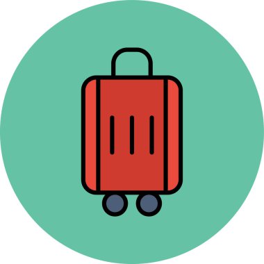 bagaj. Web simgesi basit tasarım