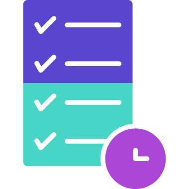 Kontrol listesi simgesi. vektör illüstrasyonu