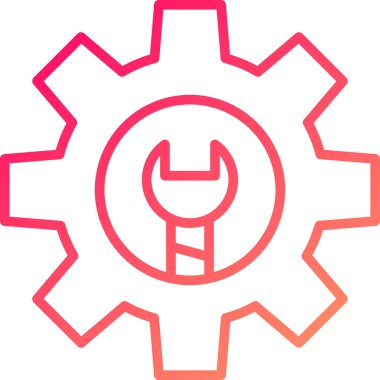 dişli simgesi vektör illüstrasyonu