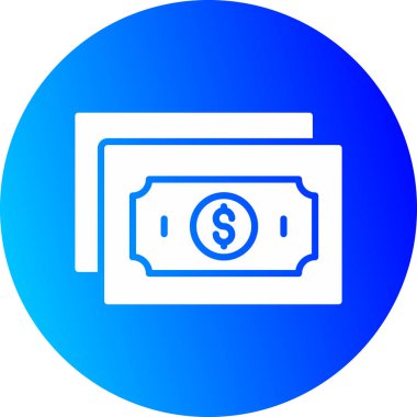 Dolar. Web simgesi basit illüstrasyon