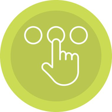 parmak simgesi vektör illüstrasyonu