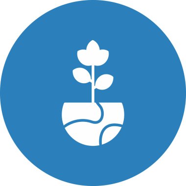 çiçek simgesi vektör illüstrasyonu