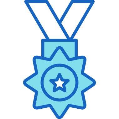 Madalya. Web simgesi basit illüstrasyon