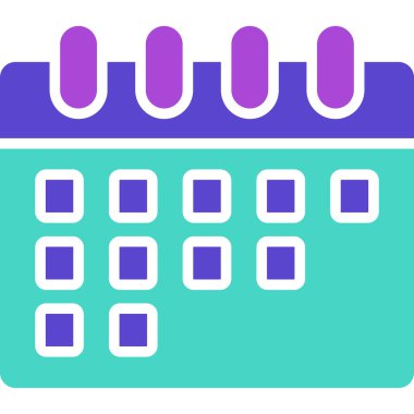 Takvim. Web simgesi basit illüstrasyon