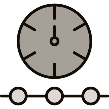 Beyaz arka plan üzerinde izole zaman saati