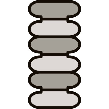 kaya simgesi, vektör illüstrasyonu