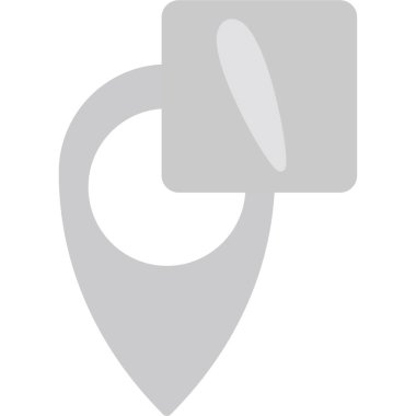 Harita belirleyici simgesi. konum belirleyici sembol. düz tasarım biçimi.