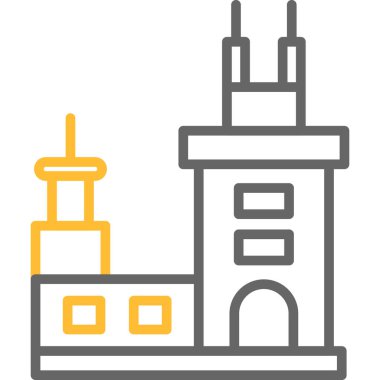 Bina. Web simgesi basit tasarım