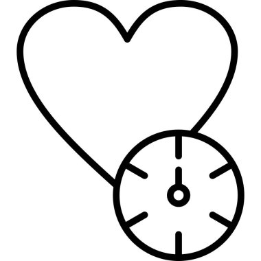 Kalp. Web simgesi basit illüstrasyon