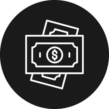 Dolar simgesi vektör illüstrasyonu