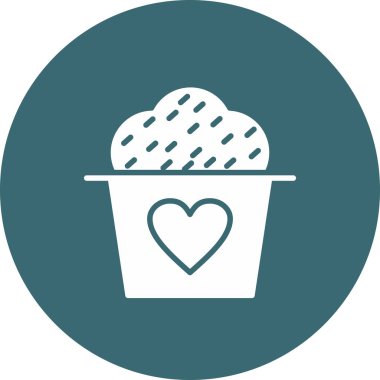 Tatlım. Web simgesi basit illüstrasyon