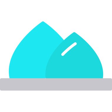 Tek bir beyaz bayrak simgesinin vektör çizimi.