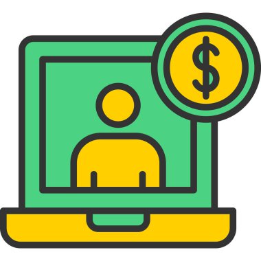 Banka işletmesi finans simgesi