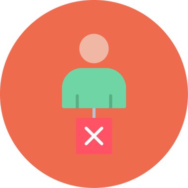 İptal et. Web simgesi basit illüstrasyon