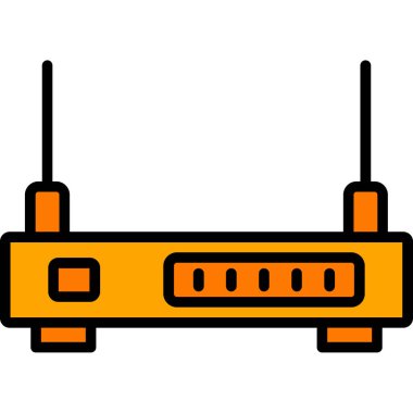 Yönlendirici simgesi, vektör illüstrasyonu