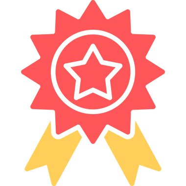 ödül madalya ikonu vektör illüstrasyonu