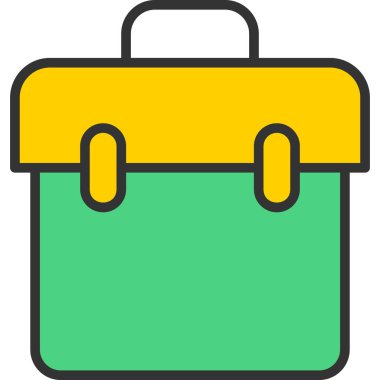 çanta simgesi doldurulmuş - taslak biçimi