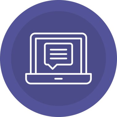 Bilgisayar. Web simgesi basit illüstrasyon