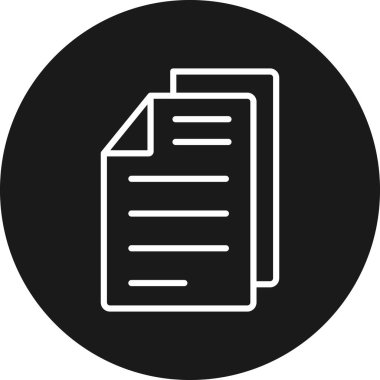 Belge. Web simgesi basit illüstrasyon