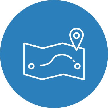 Harita iğnesi. Basit tasarım