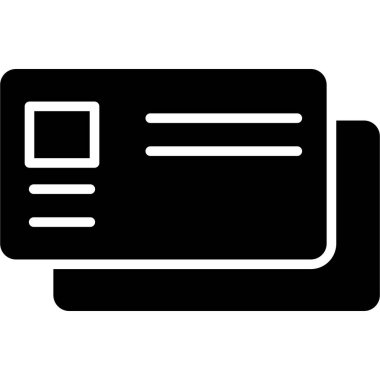 Banka kartı vektör simgesi