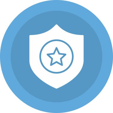 Rozet simgesi, vektör illüstrasyonu