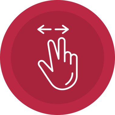 Dokunma simgesinin vektör illüstrasyonu