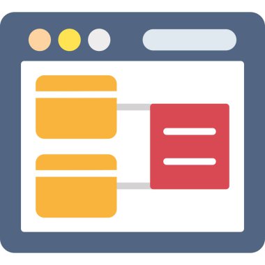 tarayıcı kodlama vektör simgesi