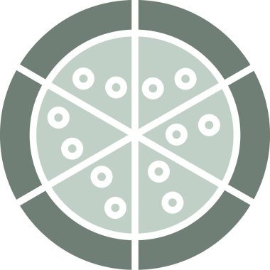 pizza. Web simgesi basit tasarım