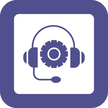 Modern kulaklık simge vektör çizim