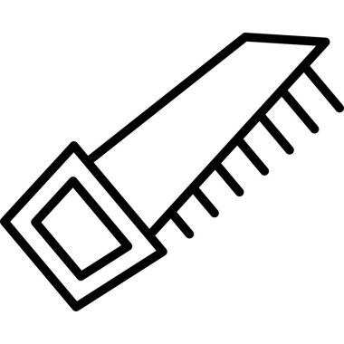 fırça simgesi vektörü. Taslak tarzı. vektör simgesi