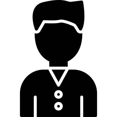 Doktor. Web simgesi basit illüstrasyon