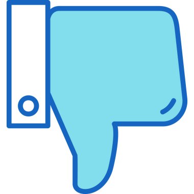 Hoşlanmıyorum. Web simgesi basit illüstrasyon