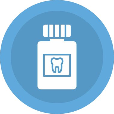 Diş simgesinin vektör illüstrasyonu