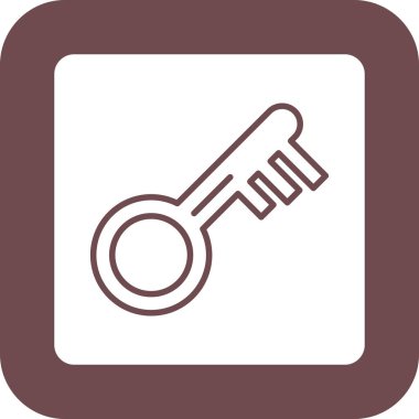 Anahtar simgesi vektör illüstrasyonu