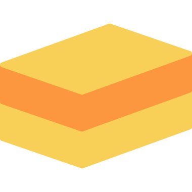 Kek tatlı ikonu düz stil