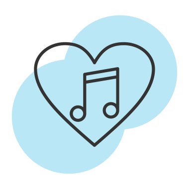 vektör müzik Not simgesi