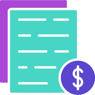 belge simgesi vektör illüstrasyonu