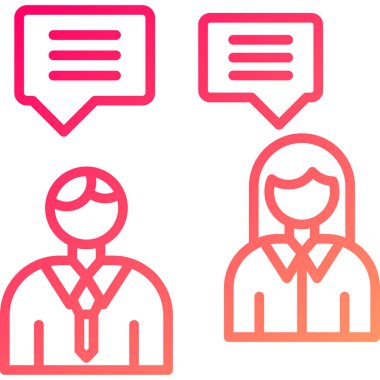 iş iletişimi insanları simgesi