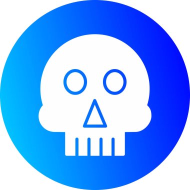 Kafatası simge vektör çizim